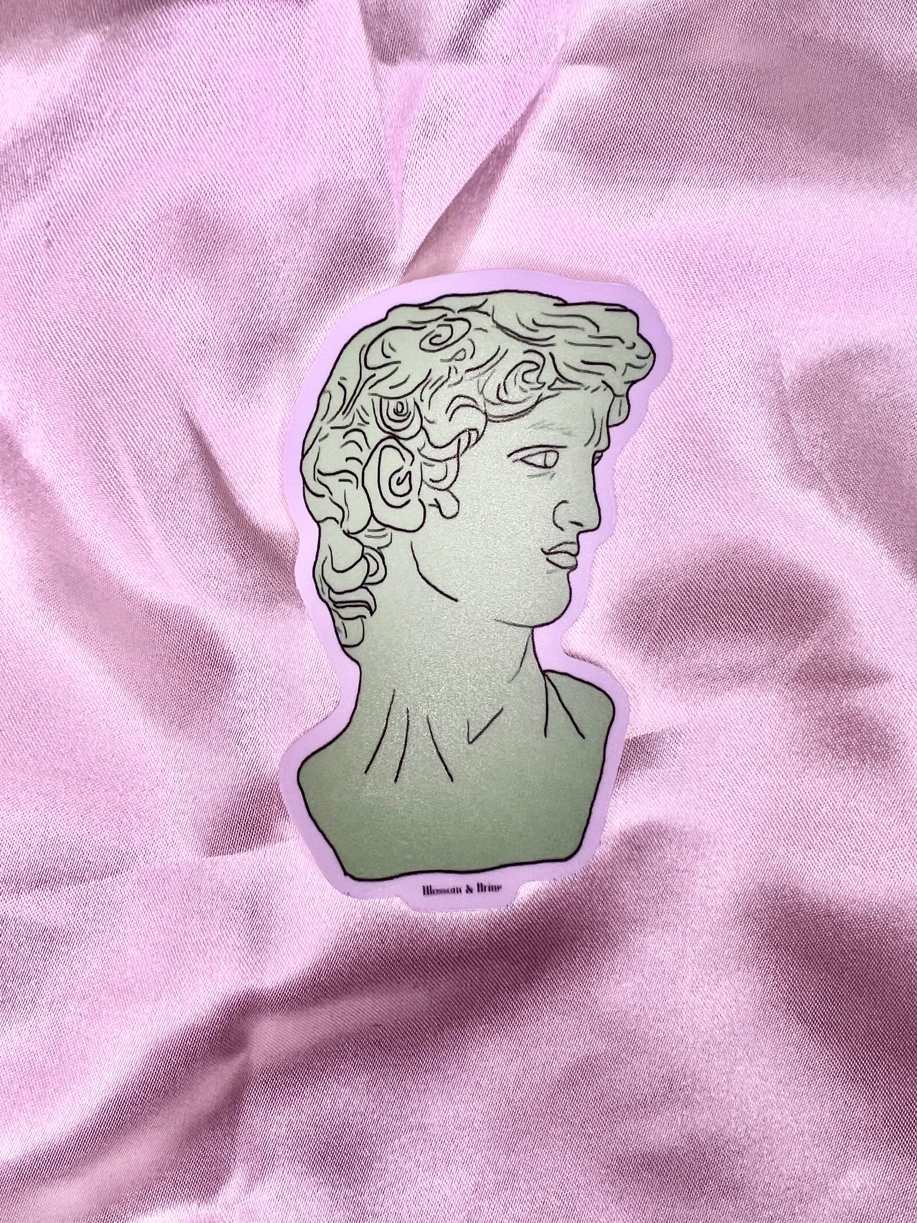 King David Fine Art Stickers by Cazoshay Marie