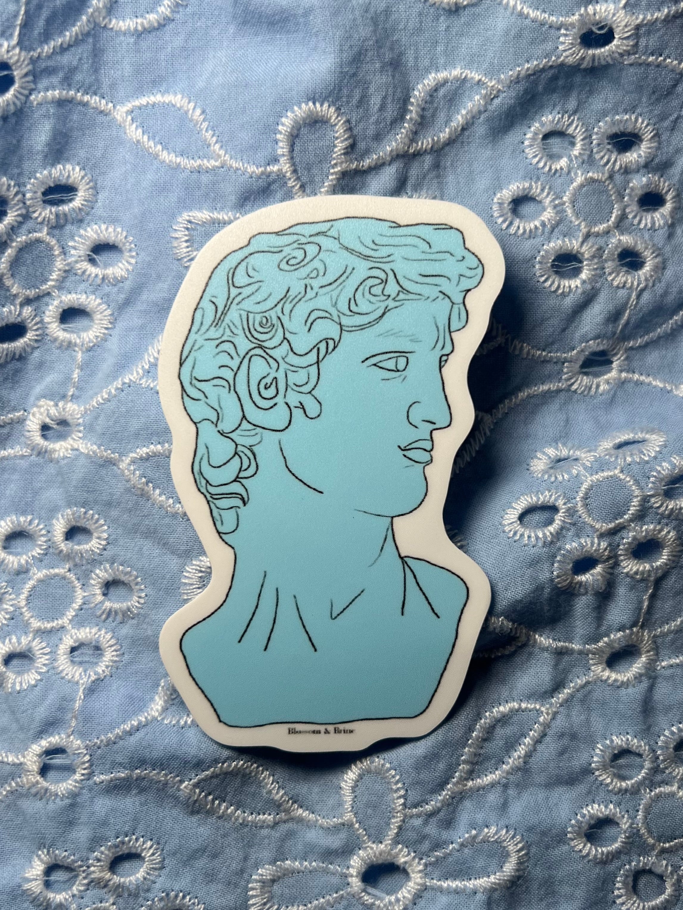 King David Fine Art Stickers by Cazoshay Marie